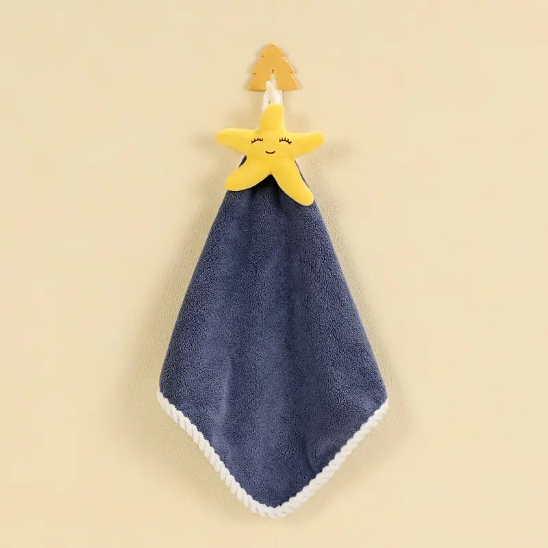 1pc Cute Finger Towels with Hanging Loops - Super Absorbent