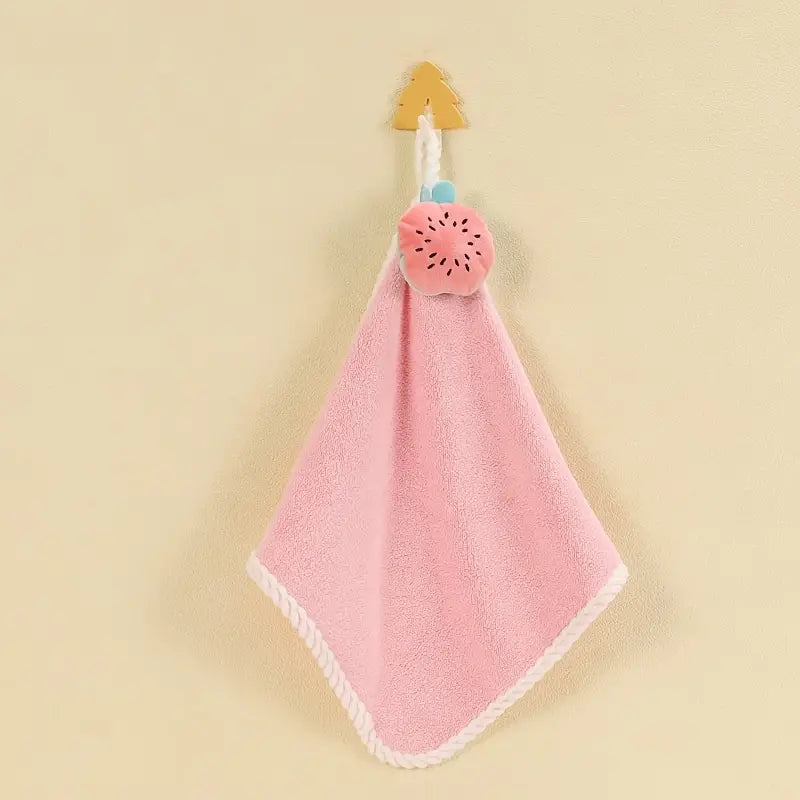 1pc Cute Finger Towels with Hanging Loops - Super Absorbent